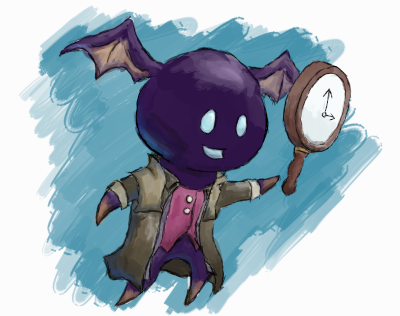 Goblins mascot as a "time traveling" inspector
